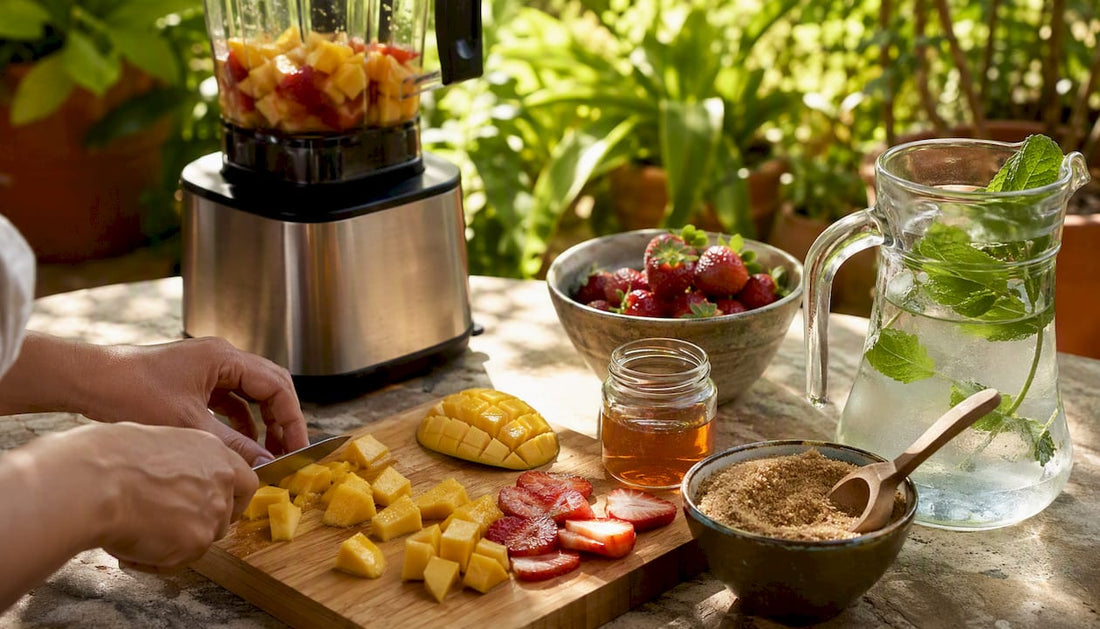 Preparing natural sweeteners for smoothie blending