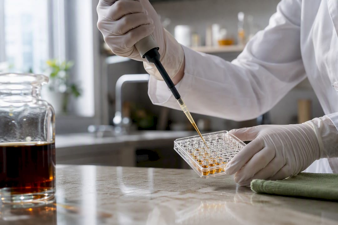 Cane sugar extract tested in laboratory wells